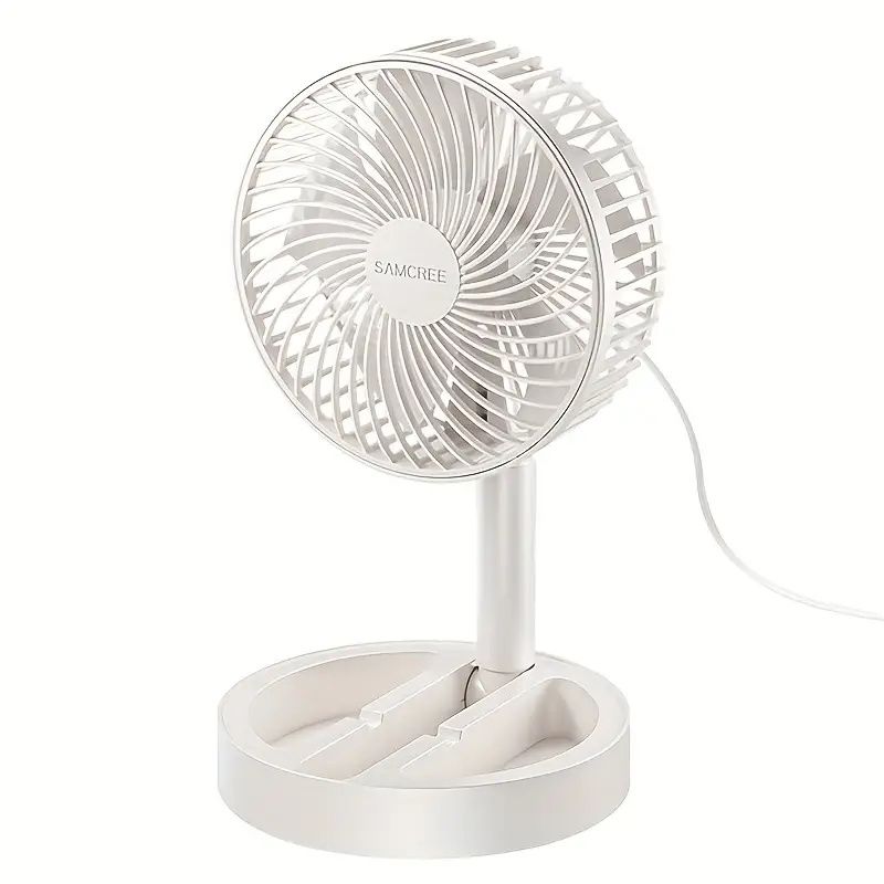 USB Portable Foldable Fan - 360° Adjustable, Silent And Surround Blowing, Suitable for Home Office, School Supplies - Holiday Gift, Comfortable Summer Item