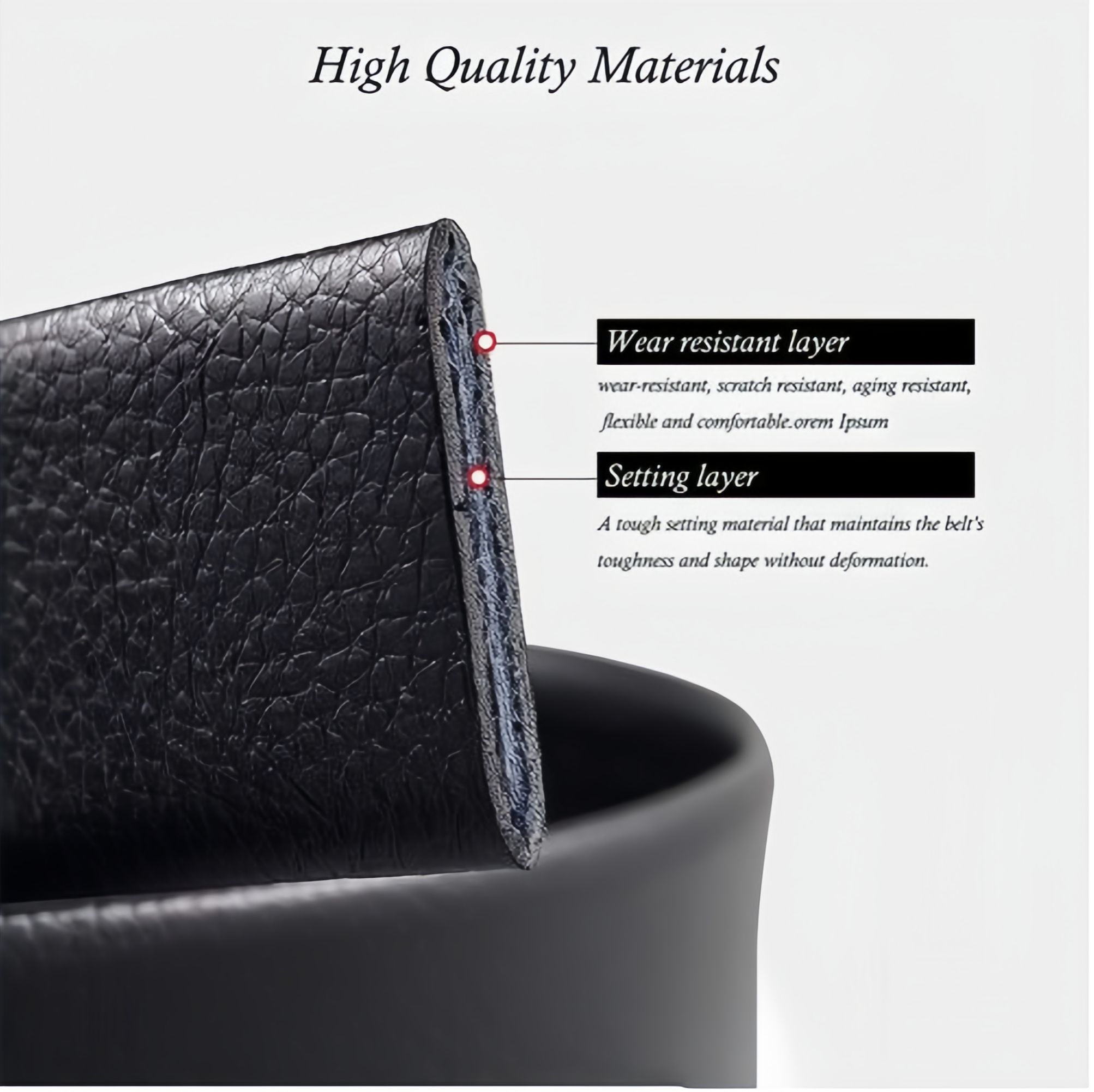 Men's Belts Men's Leather Belt Automatic Buckle Trendy Casual Denim Belt Men's Cowhide Belt,120 cm