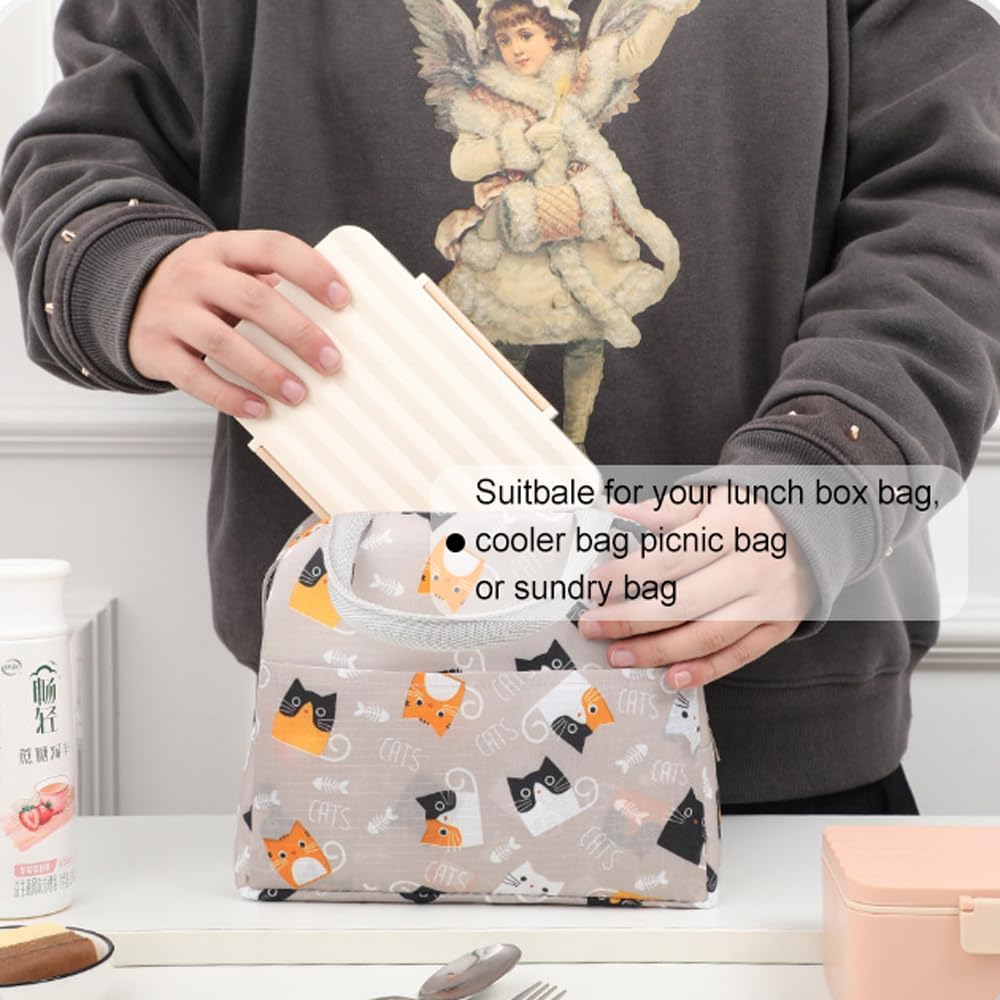 Insulated Lunch Bag Tote Bag for Women Wide Open Insulated Cooler Bag Water-Resistant Thermal Leak-Proof Lunch Organizer for Men Girls Outdoor Picnic Work