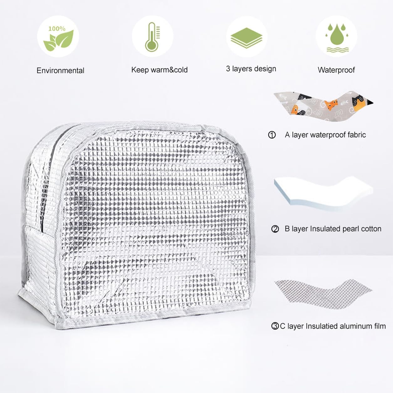 Insulated Lunch Bag Tote Bag for Women Wide Open Insulated Cooler Bag Water-Resistant Thermal Leak-Proof Lunch Organizer for Men Girls Outdoor Picnic Work