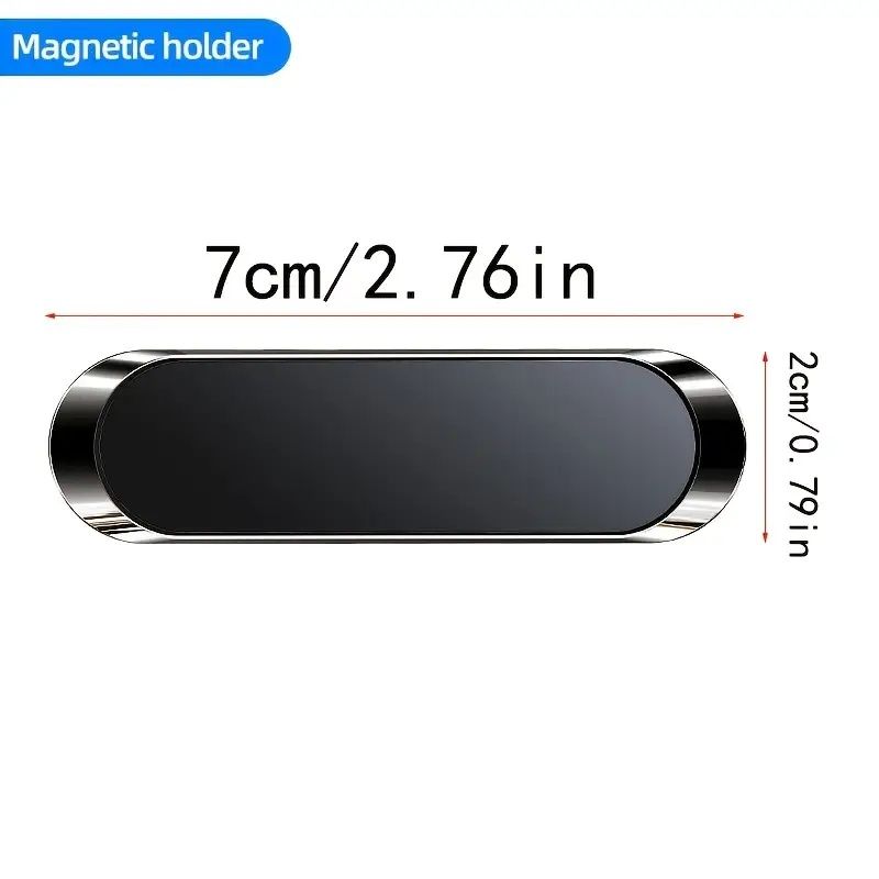 Universal Car Phone Holder - Powerful Magnetic Grip, Strong Adhesive Paste Holder Stand, Universal Compatibility for iPhone Samsung Xiaomi