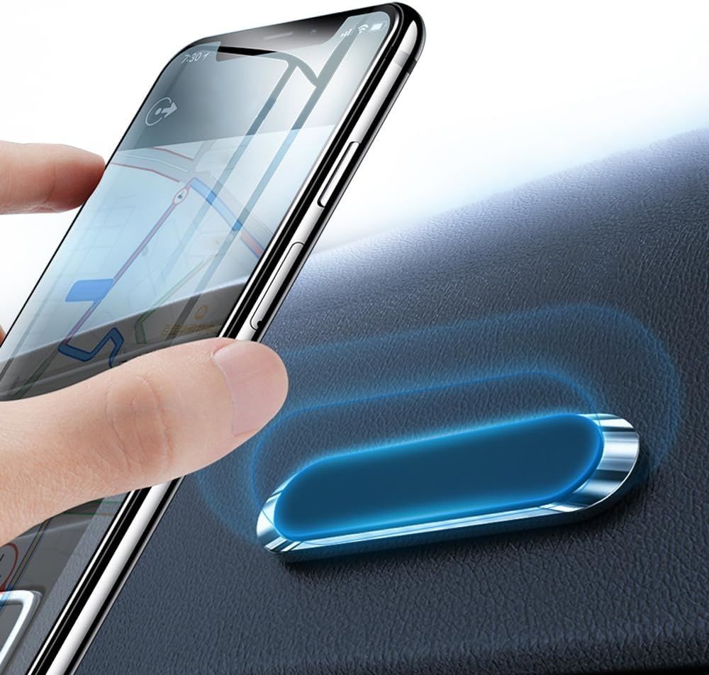 Universal Car Phone Holder - Powerful Magnetic Grip, Strong Adhesive Paste Holder Stand, Universal Compatibility for iPhone Samsung Xiaomi