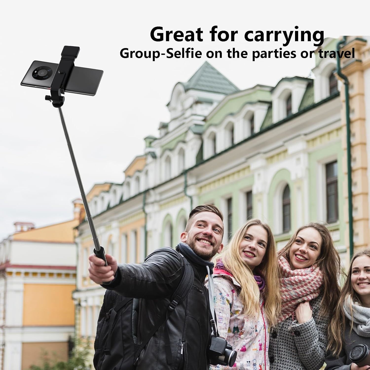 Selfie Stick, 70cm Retractable Phone Tripod with Wireless Remote Control & Light, Portable Selfie Stick Tripod for Photograph, Live Streaming, Video Recording, Compatible with All Cellphones