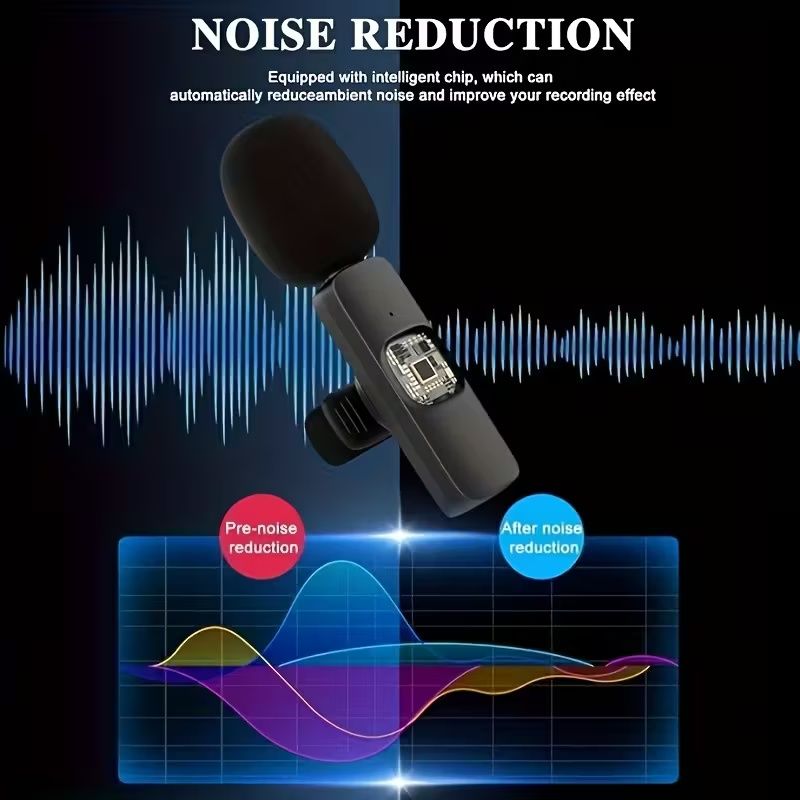 3-in-1 Receiver Wireless Lavalier Microphone Clear Radio Mic for iPhone - Android Phone//Computer/Laptop, Dual Lapel Mic with USB-C/3.5mm Plug for Recording, Vlog, Livestream, Podcast