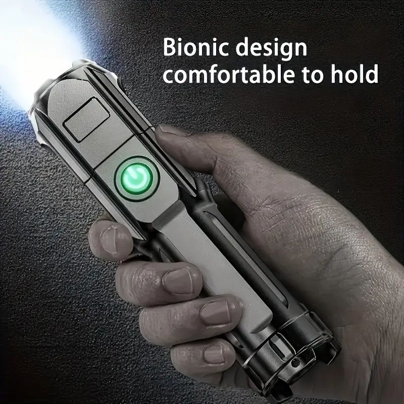 Strong Light Zoom Flashlight Cross-border Outdoor Multi-function Portable Home Small Flashlight Telescopic Zoom Lighting Lamp