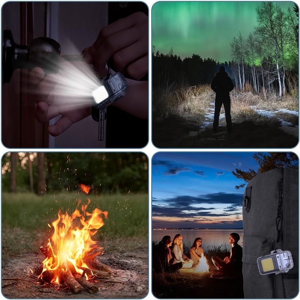 Electric Lighter, USB Plasma Arc Lighter, 3 Modes Flashlight Windproof and Waterproof Lighters, Rechargeable Lighters for Camping Hiking Outdoor Survival, Gifts for Men Him Dad Husband