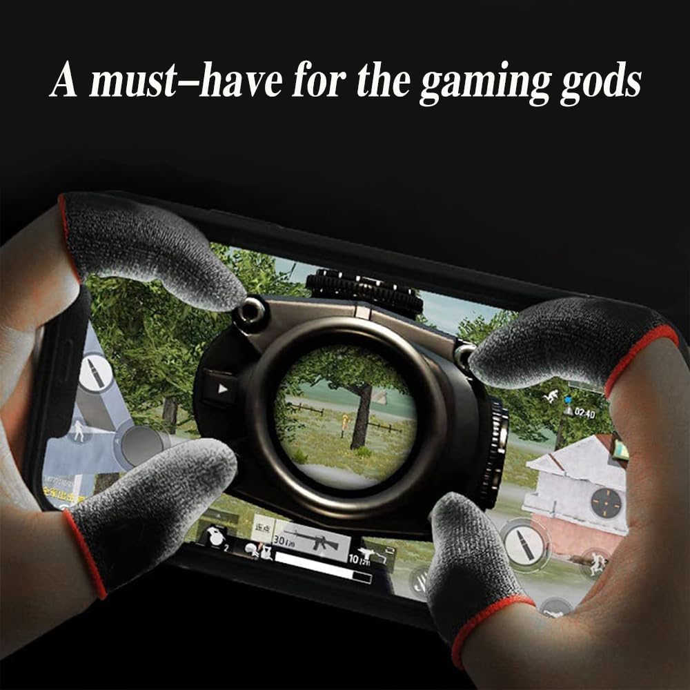 Finger Protectors Finger Sleeve Gaming 10/20 Pcs High Sensitivity Finger Sleeves for Mobile Gaming Anti-sweat Thumb Sleeves Gaming Mobile, Breathable Finger Gloves for Mobile Game Competition