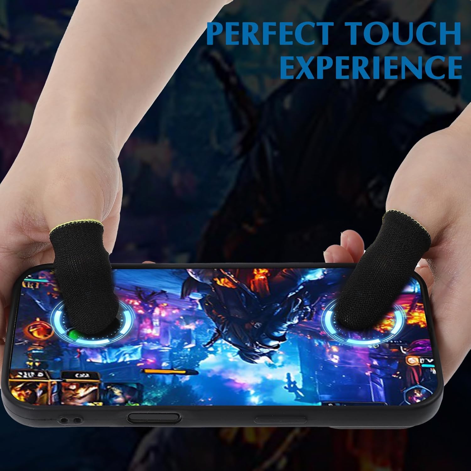 Finger Protectors Finger Sleeve Gaming 10/20 Pcs High Sensitivity Finger Sleeves for Mobile Gaming Anti-sweat Thumb Sleeves Gaming Mobile, Breathable Finger Gloves for Mobile Game Competition