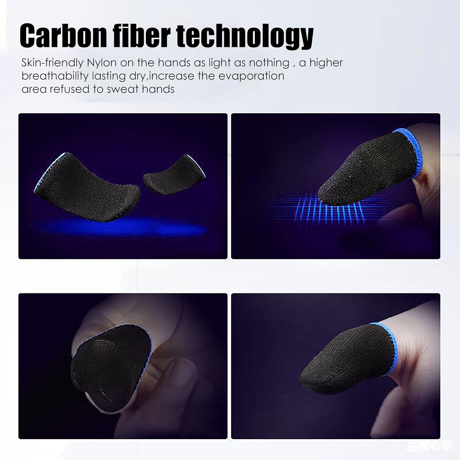 Finger Protectors Finger Sleeve Gaming 10/20 Pcs High Sensitivity Finger Sleeves for Mobile Gaming Anti-sweat Thumb Sleeves Gaming Mobile, Breathable Finger Gloves for Mobile Game Competition