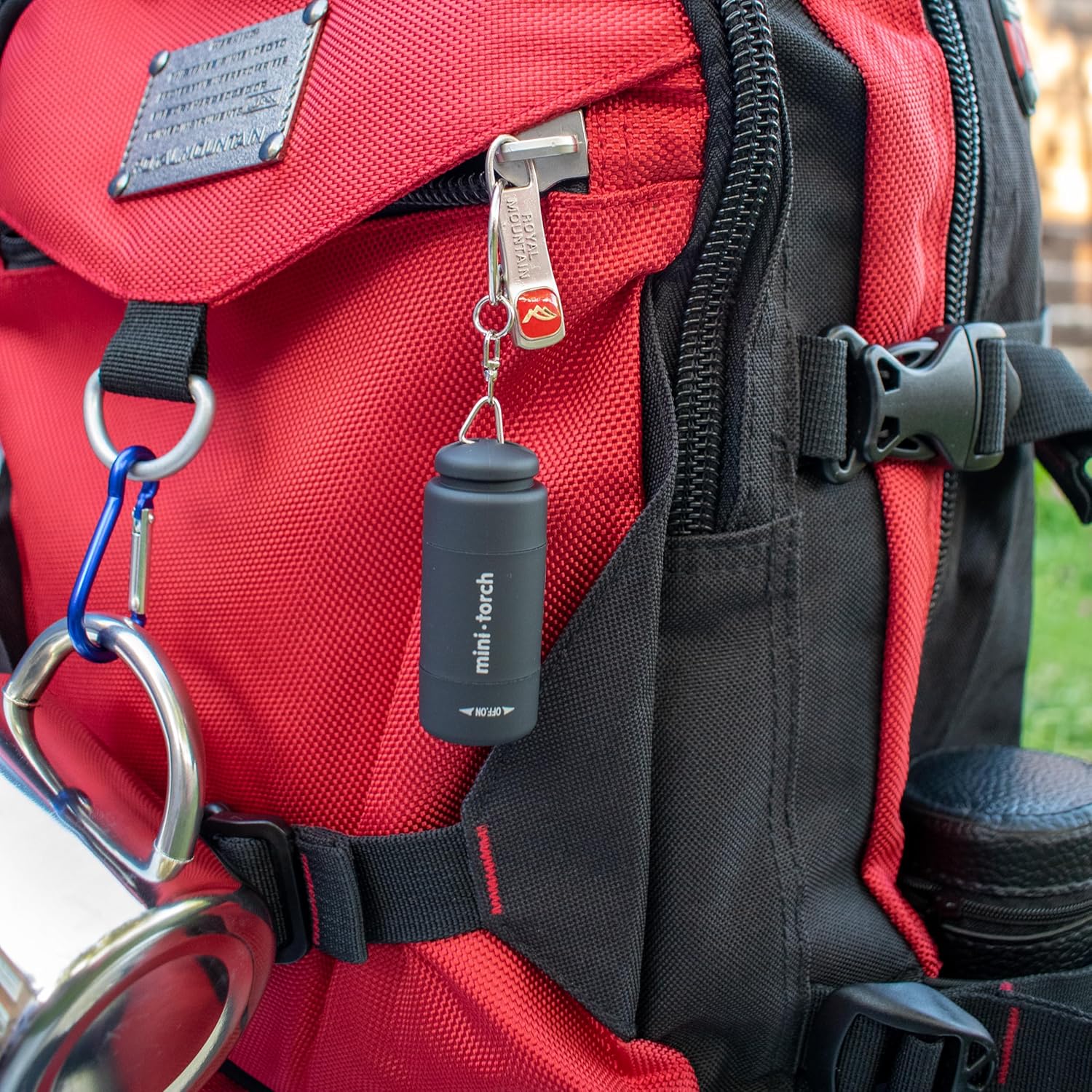 Mini Keychain Flashlight, Pocket LED Flashlight Portable Torch USB Rechargeable for Outdoor Camping Party, Black