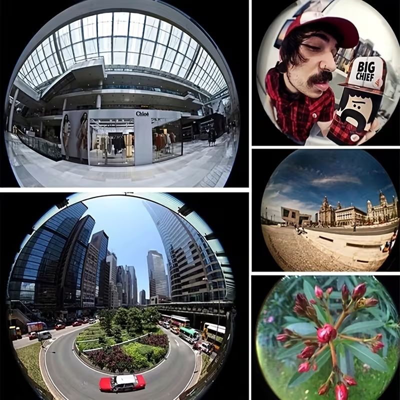 3-In-1 Mobile Phone Lens Featuring Fisheye, Wide-Angle, And Macro Capabilities, 180 Degree,Compatible with Universal Smartphones