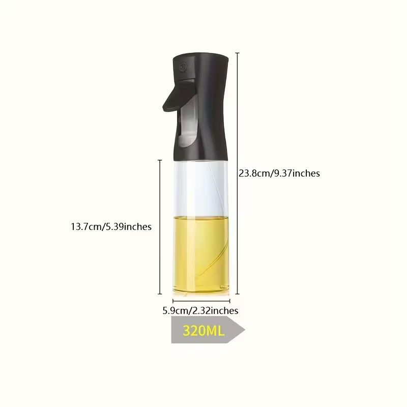 300ml Olive Oil Sprayer Bottle Kitchen High-pressure Sprayer Bottle Leak-proof BBQ Air Fryer Sprayer Oil Camping Cookware Tool