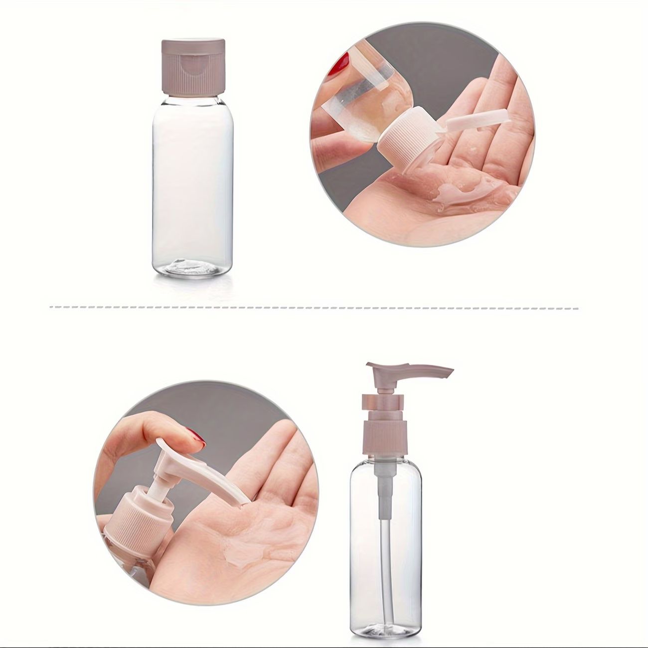 11pcs Travel Bottles Set for Toiletries, Empty Refillable Travel Size Containers Travel Accessories for Shampoo Conditioner Liquids Lotion Soap Body Wash, Travel Essentials