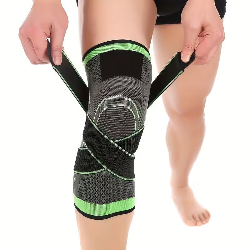 1pc Strap Knee Protector Sports Knee Support Adjustable Compression Breathable Joint Protection Sports Knee Protector Strap Compression Basketball Running