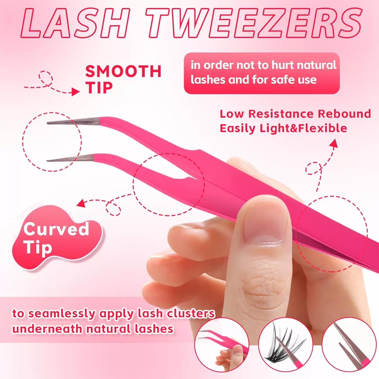 320 Pcs 30D 40D Natural Lash Clusters Kit with Lash Glue and Tweezer , Fairy Wispy Manga Eyelash Clusters, Airy Cute Style, 9–16mm Individual Cluster Eyelash Extensions Kit, DIY CC Curl Lash Extension