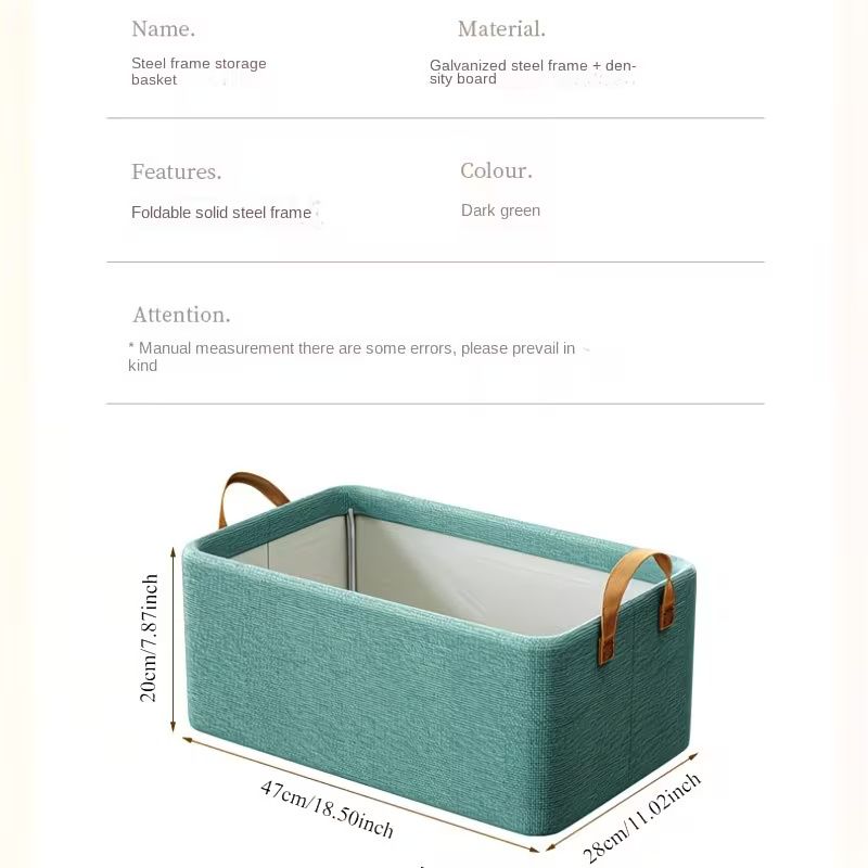 Large Storage Boxes, Foldable and Flat for Space Saving, with Clear Lids and Handles, Storage Bins Suitable for Clothes, Blankets, Bed Sheets, and Toys, Bedroom Wardrobe Organizer Bins,47x28x20cm
