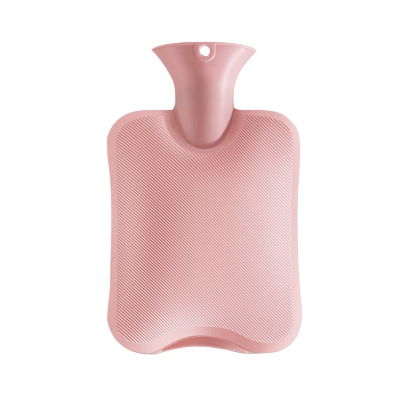 2000ML Hot Water Bottle with Soft Fleece Cover, PVC Hot Water Bag for Pain Relief, Large Capacity, Odorless, BPA Free, Suit Neck Shoulder Pain, Feet Warmer, Menstrual Cramps(Pink)