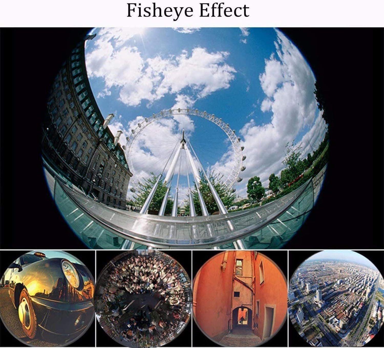3-In-1 Mobile Phone Lens Featuring Fisheye, Wide-Angle, And Macro Capabilities, 180 Degree,Compatible with Universal Smartphones