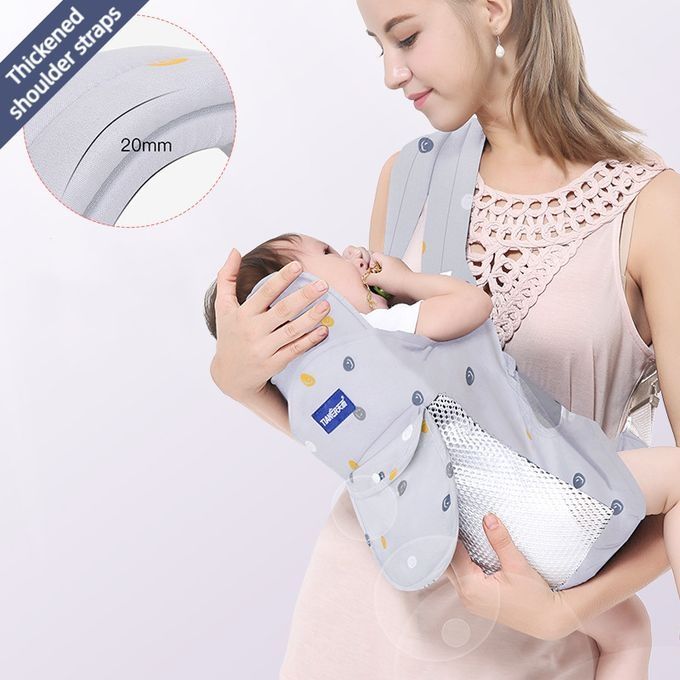 Baby Carrier Front & Back Carrier - Hands-Free with Buckles, Soft Comfortable Carrier Suitable for to, Travel-Friendly for, Shopping, Outings