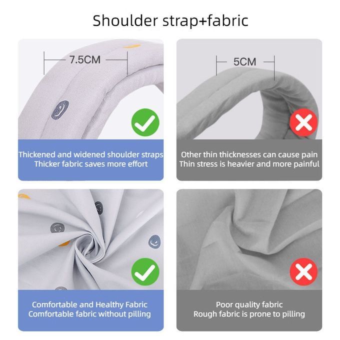 Baby Carrier Front & Back Carrier - Hands-Free with Buckles, Soft Comfortable Carrier Suitable for to, Travel-Friendly for, Shopping, Outings