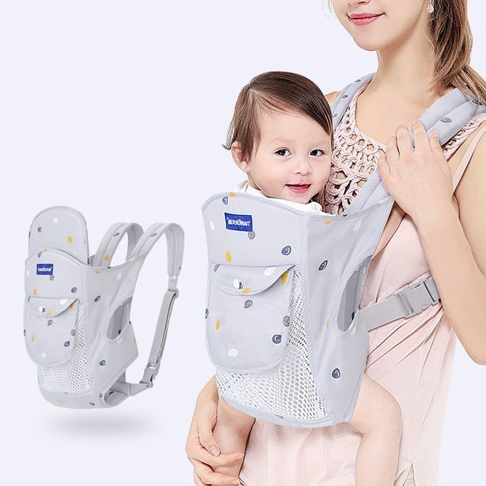 Baby Carrier Front & Back Carrier - Hands-Free with Buckles, Soft Comfortable Carrier Suitable for to, Travel-Friendly for, Shopping, Outings