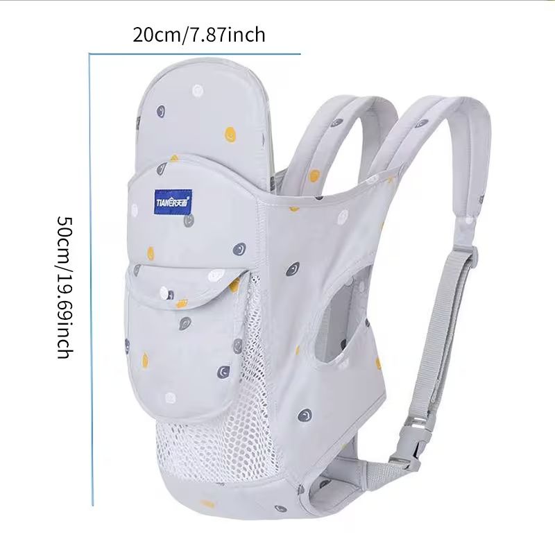 Baby Carrier Front & Back Carrier - Hands-Free with Buckles, Soft Comfortable Carrier Suitable for to, Travel-Friendly for, Shopping, Outings