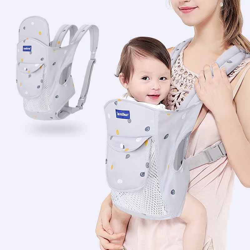 Baby Carrier Front & Back Carrier - Hands-Free with Buckles, Soft Comfortable Carrier Suitable for to, Travel-Friendly for, Shopping, Outings