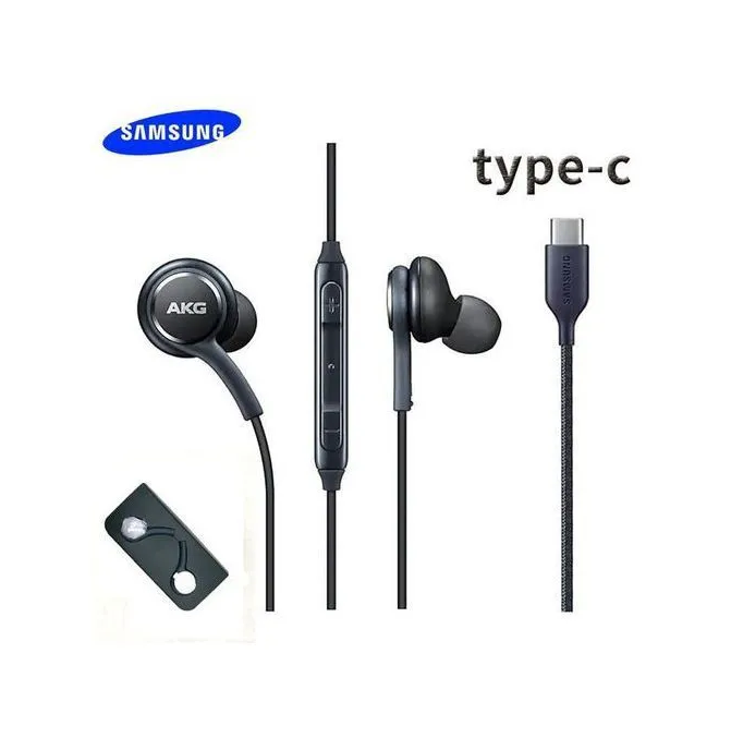 ORIGINAL SAMSUNG USB TYPE-C WIRED EARPHONE SOUND BY AKG WITH REMOTE & MIC IN EAR HEADPHONES