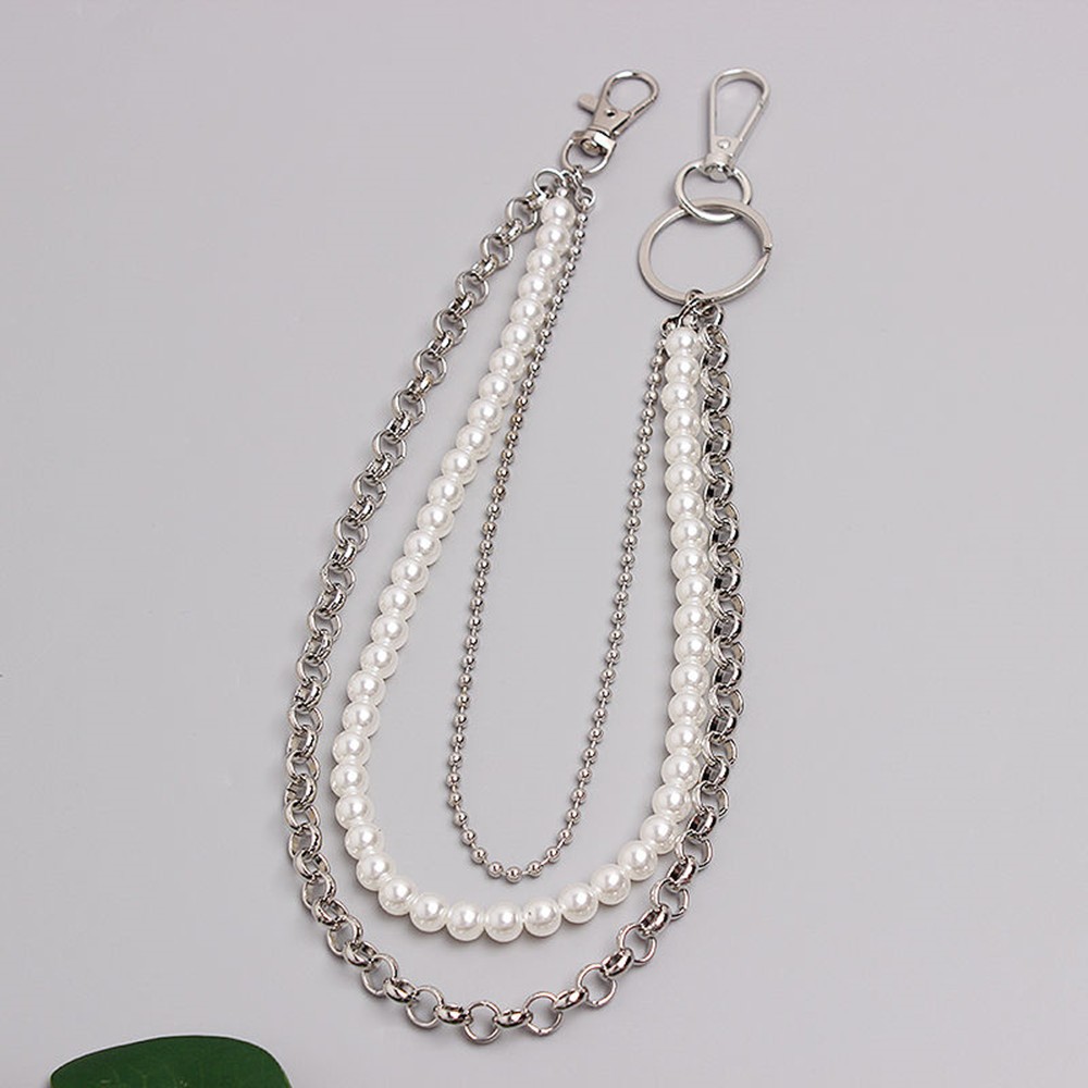 Hip-Hop Punk Pentagram Pendant Fringed Waist Chain, Street Popular Metal Chain Personalized Trouser Chain