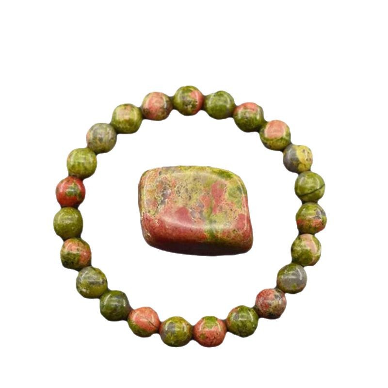 New Crystal Beaded Bracelet 8Mm Yellow Tiger Eye Stone Natural Stone Bracelet.