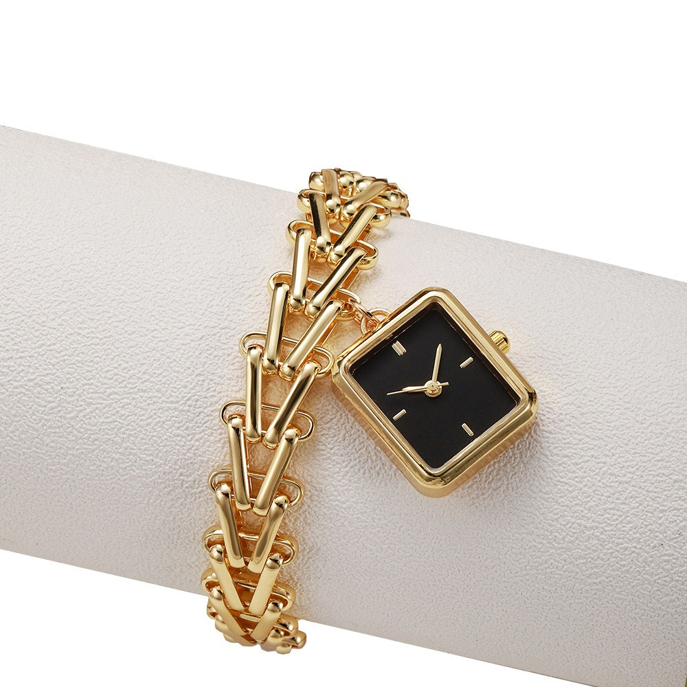 New Triangular Chain Wheat Ear Bracelet Watch Women'S Watch High-End Design Ins Wind Small Square Watch Women