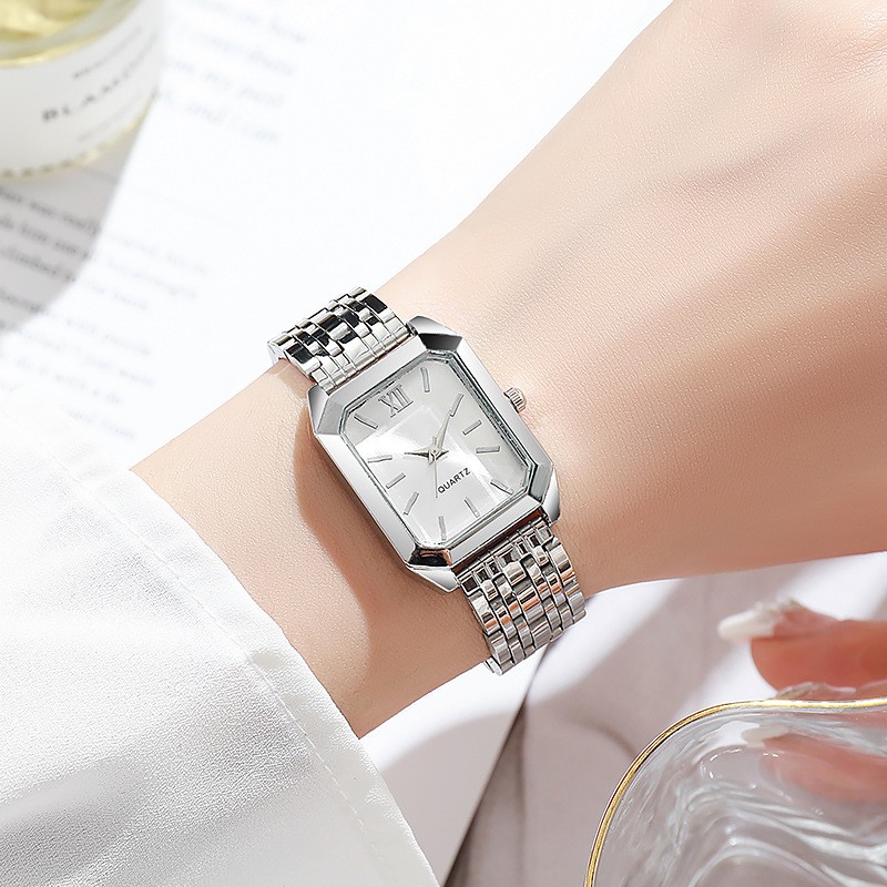 Ladies Watch Schoolgirl Glass Quartz Watch Casual Fashion Women'S Watch Square Ladies Watch