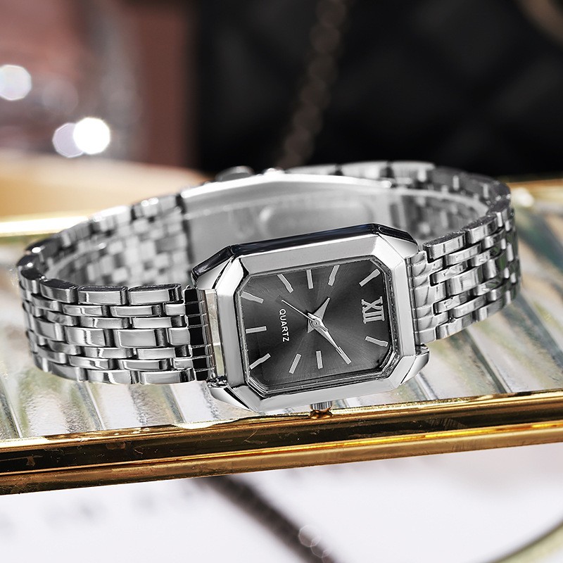 Ladies Watch Schoolgirl Glass Quartz Watch Casual Fashion Women'S Watch Square Ladies Watch