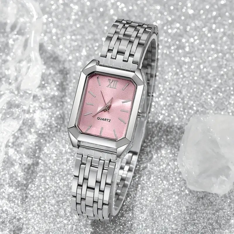 Ladies Watch Schoolgirl Glass Quartz Watch Casual Fashion Women'S Watch Square Ladies Watch
