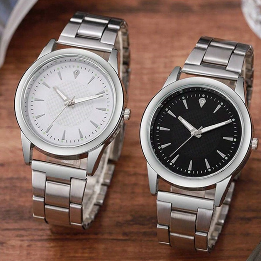 Hot-Selling New Neutral Steel Belt Men'S Watch Women'S Couple Watch Men'S Quartz Watch