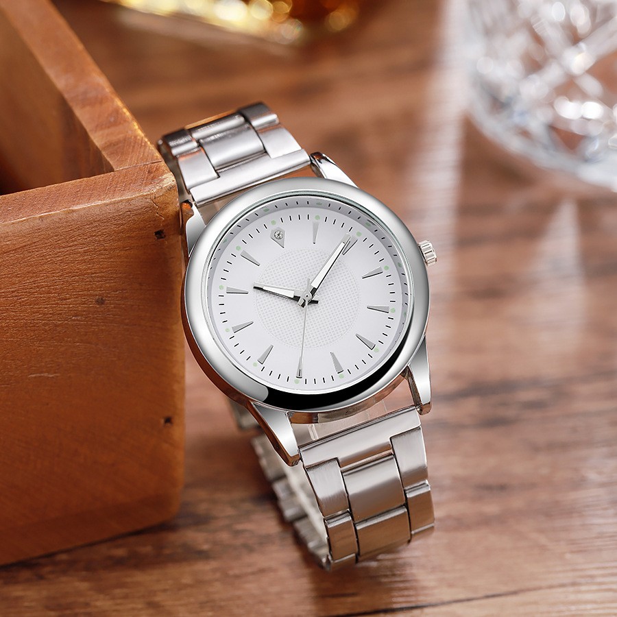 Hot-Selling New Neutral Steel Belt Men'S Watch Women'S Couple Watch Men'S Quartz Watch