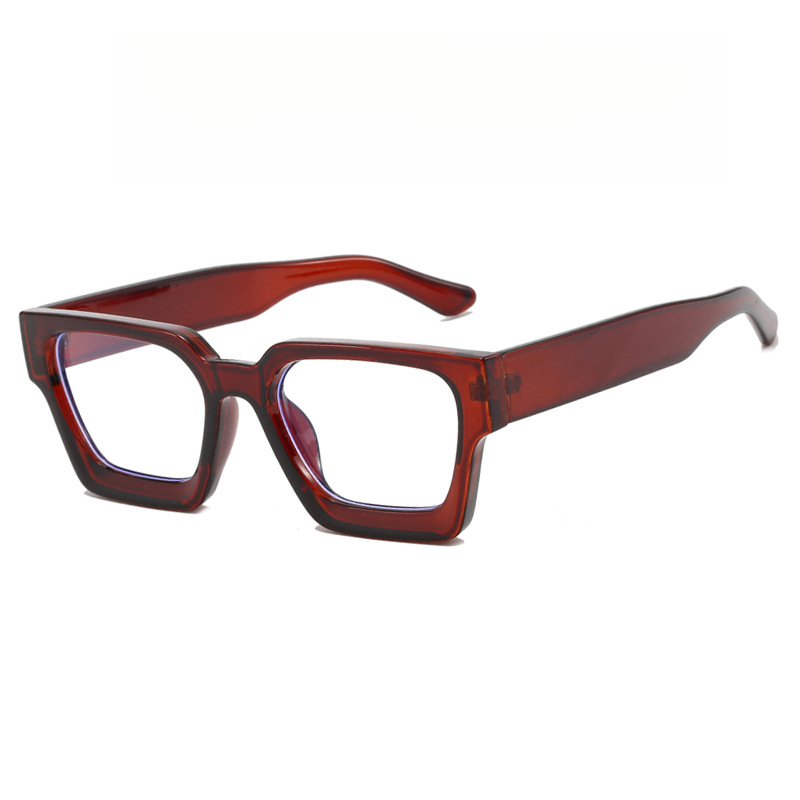Square Concave Glasses Frame Anti-Blue Light 2023 New Ins Flat Glasses Fashion Glasses Frame