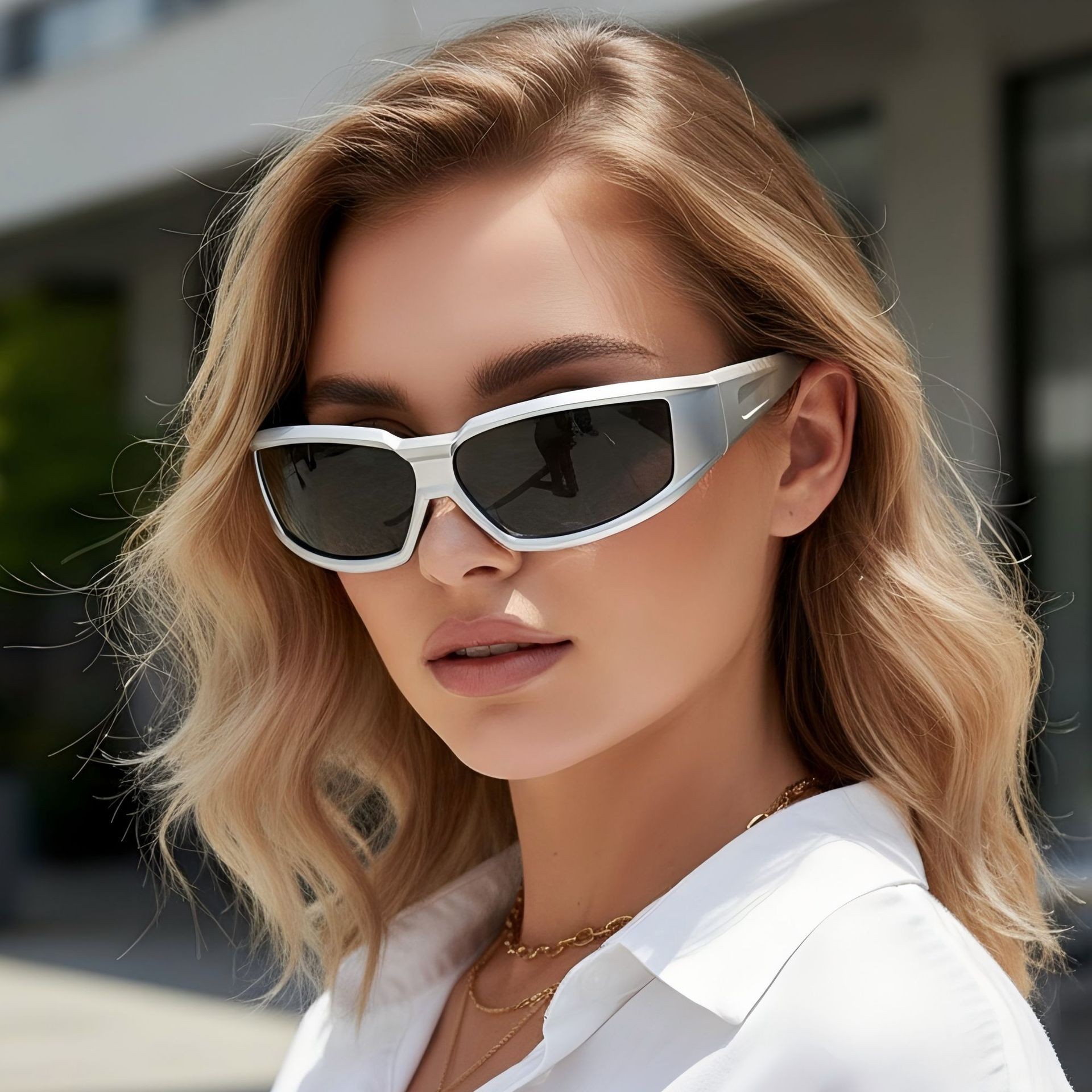 Fashion New Futuristic Personalized Men'S And Women'S Sunglasses High-End Millennial Internet Celebrity Sunglasses Internet Celebrity Glasses