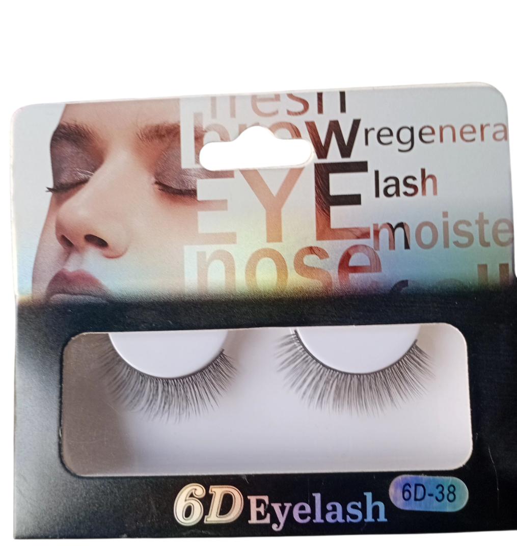 Fashion Beauty 6D Mink Eyelashes False Faux Eyelashes 2 Pairs Reusable up to 3 Times view 4