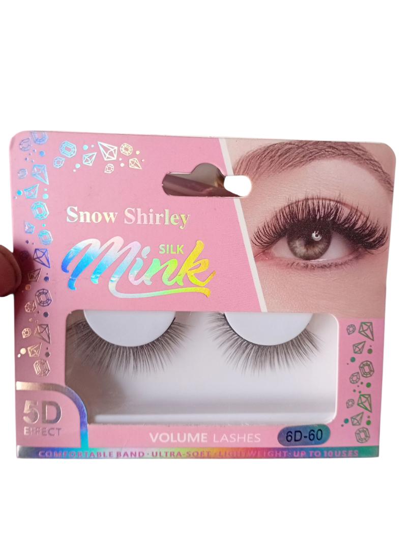 Fashion Beauty 6D Mink Eyelashes False Faux Eyelashes 2 Pairs Reusable up to 3 Times