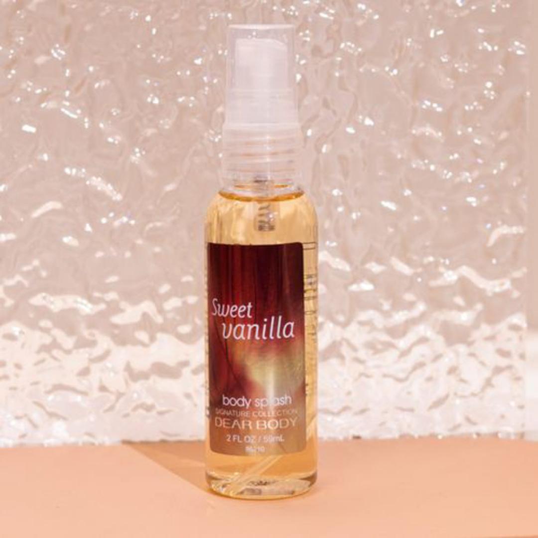 Dear Body Sweet Vanilla Body Splash Unique and Thought Provoking Fragrance Fresh Fragrance  Body Splash Sweet Vanilla Best Gift For Someone Body Sprays Body Splash Collection Body Luxuries