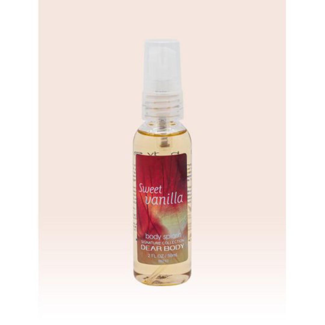 Dear Body Sweet Vanilla Body Splash Unique and Thought Provoking Fragrance Fresh Fragrance  Body Splash Sweet Vanilla Best Gift For Someone Body Sprays Body Splash Collection Body Luxuries