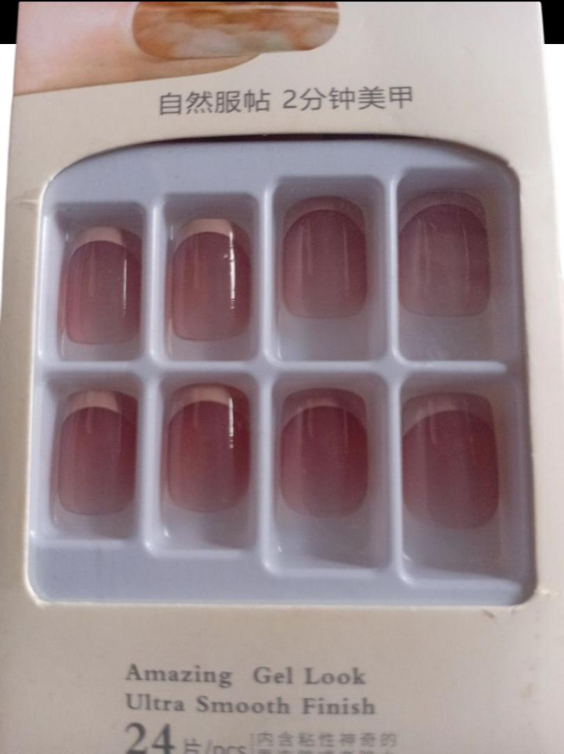 24 pcs Pattern Long & Short Luxury Press On Ballerina Nails Acrylic Stickons + Application Glue (1 Pack) Long Luxury Press On Ballerina Coffin Nails Acrylic Stickons Pressons False Faux Manicure Nails