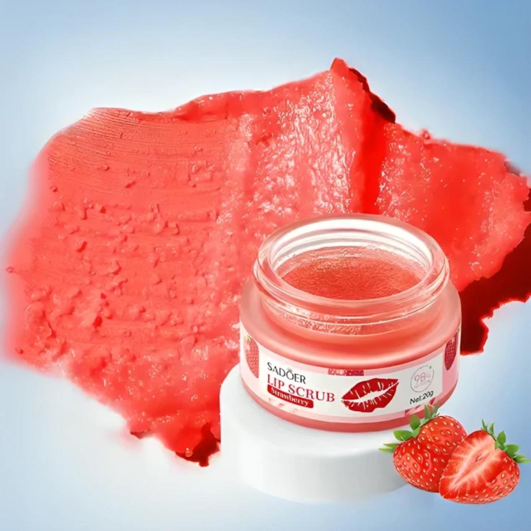 SADOER Orange Extract Gentle Exfoliating Lip Scrub and Lip Balm for Diminishing Fine Lines and Deep Hydrating Lip Mask