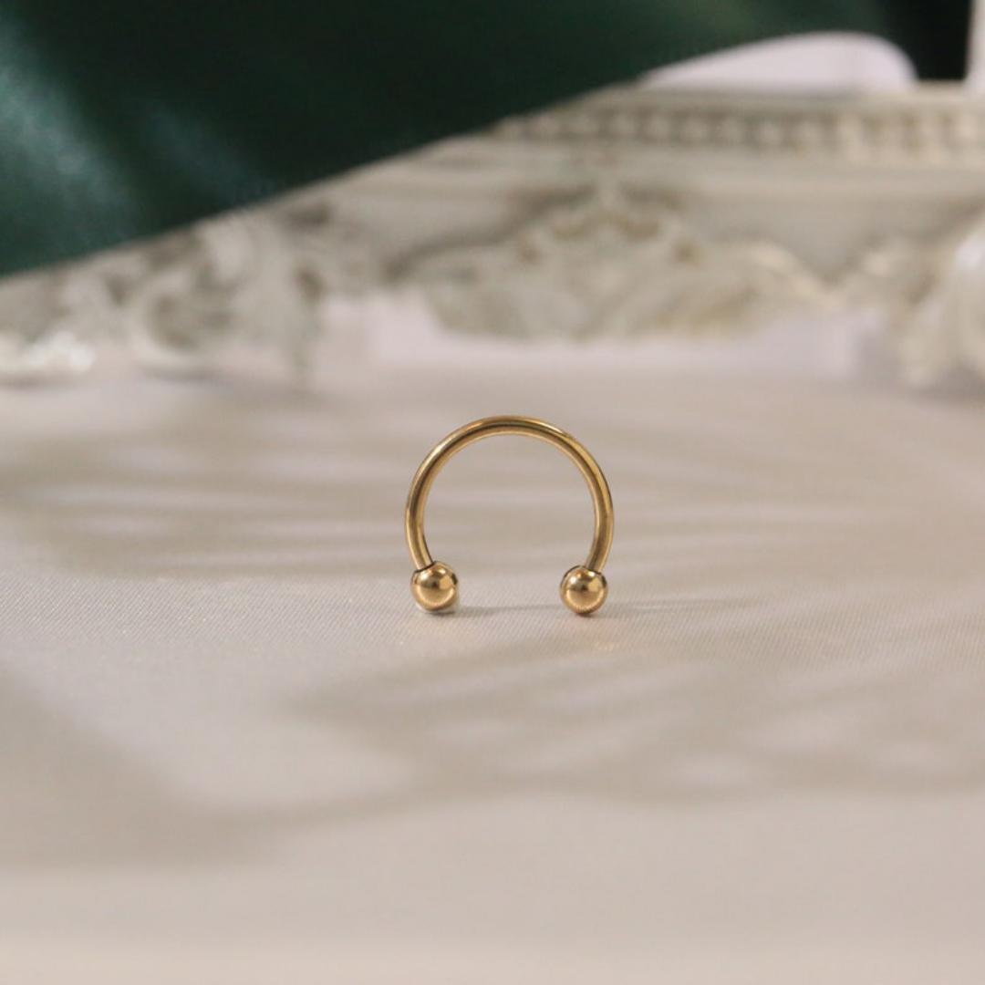 Fashion Horseshoe Nose Ring Septum Ring 316L Piercing Jewelry Nose Ring 8mm
