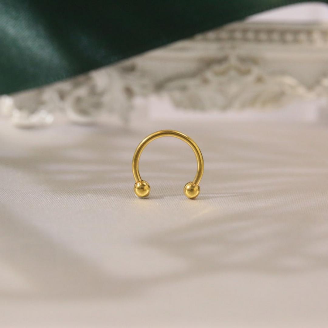 Fashion Horseshoe Nose Ring Septum Ring 316L Piercing Jewelry Nose Ring 8mm