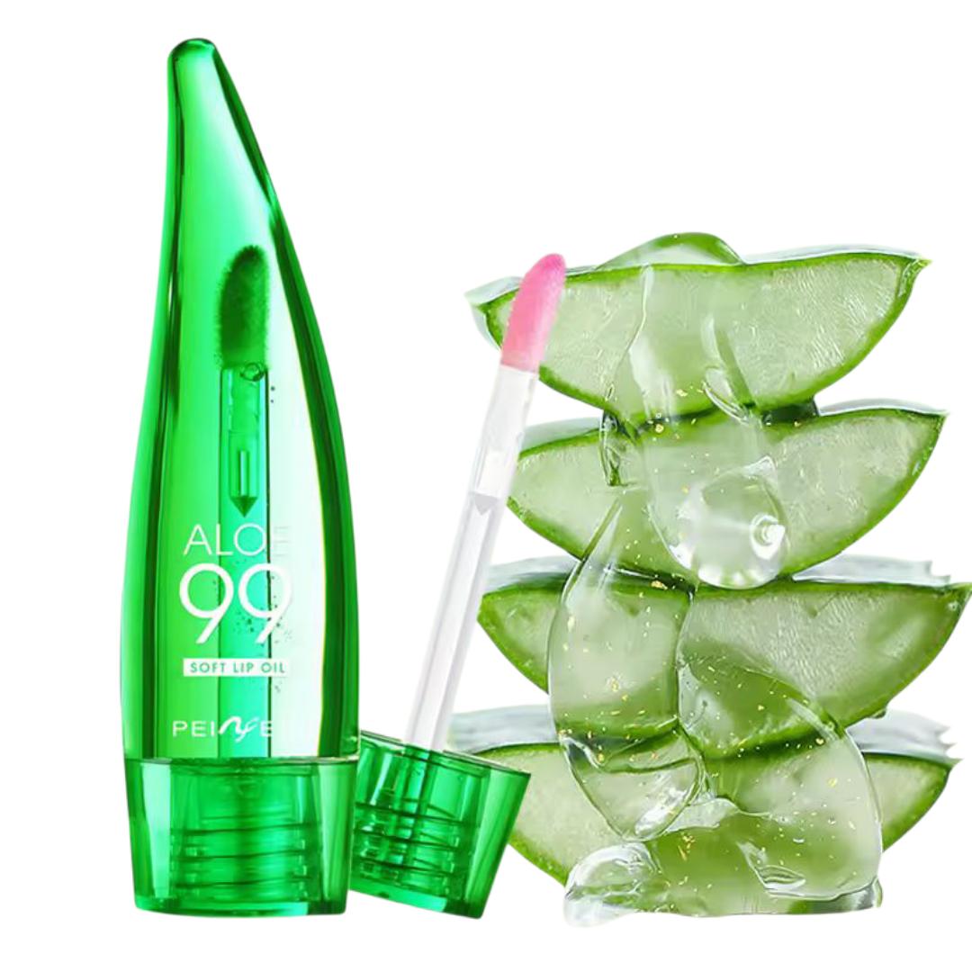 99% Aloe Vera Temperature - changing Lip Balm, Anti - dryness, Long - lasting Moisturizing, Transparent Liquid