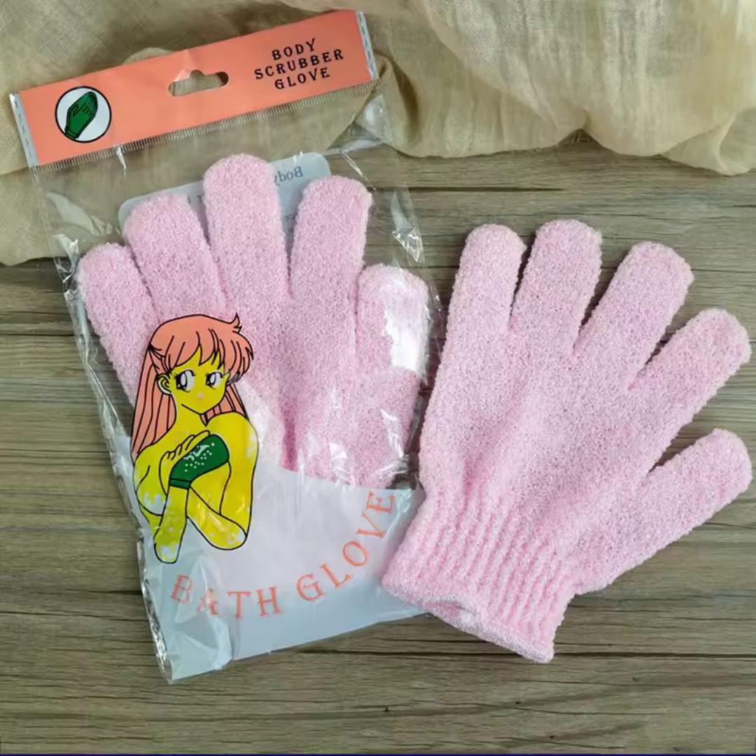 Bath Gloves Skin Bath Shower Wash Cloth Exfoliating Body Massage Sponge Shower Scrubber Back Scrub Moisturizing Spa Supplies