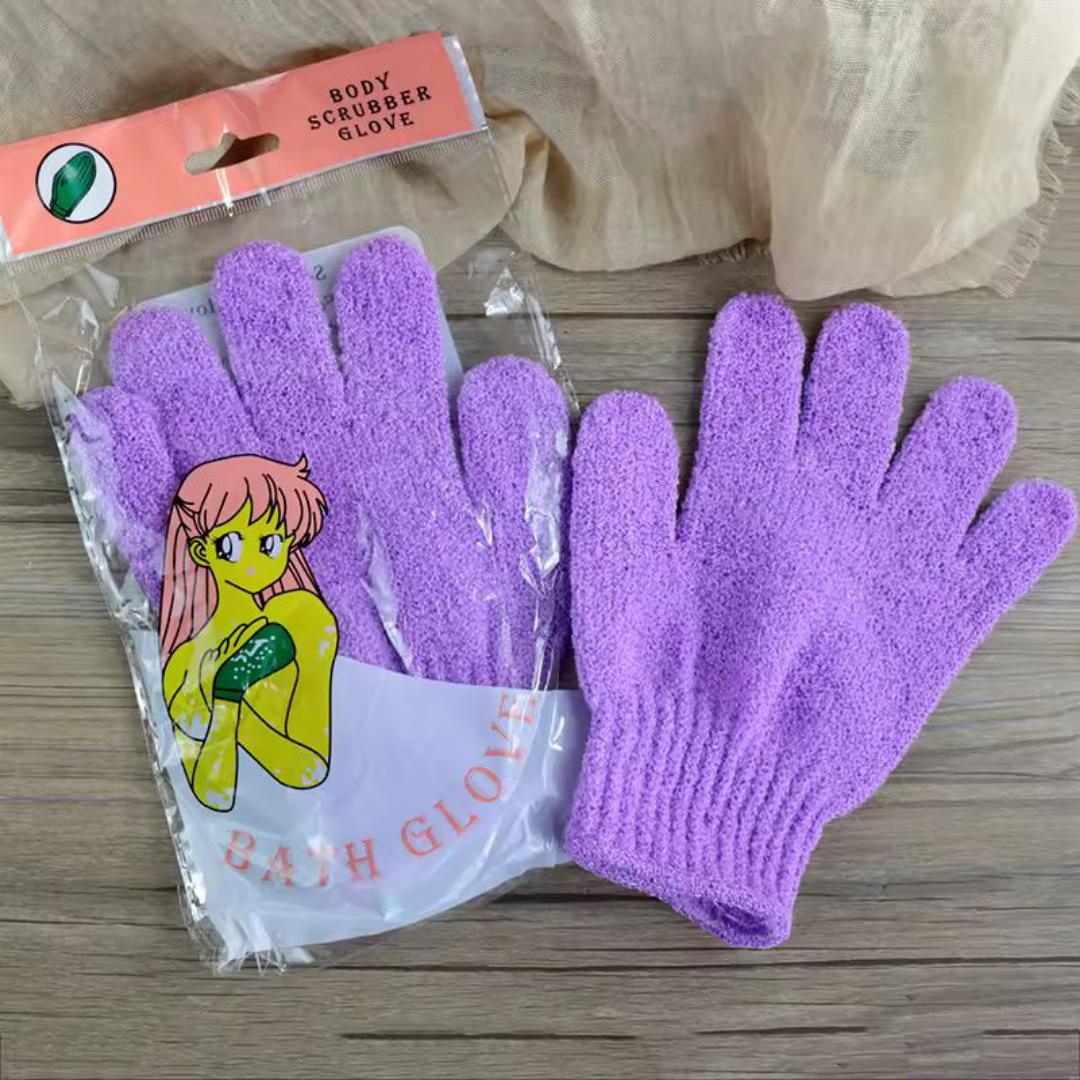 Bath Gloves Skin Bath Shower Wash Cloth Exfoliating Body Massage Sponge Shower Scrubber Back Scrub Moisturizing Spa Supplies