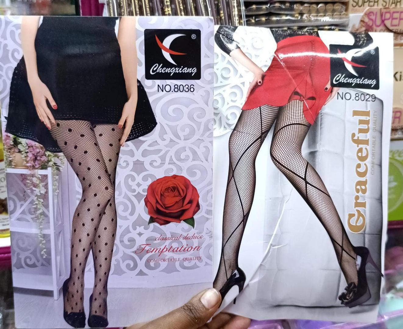 NEW Black Patterned Fishnet Tights Ladies Womens Pattern Lace Pantyhose Floral